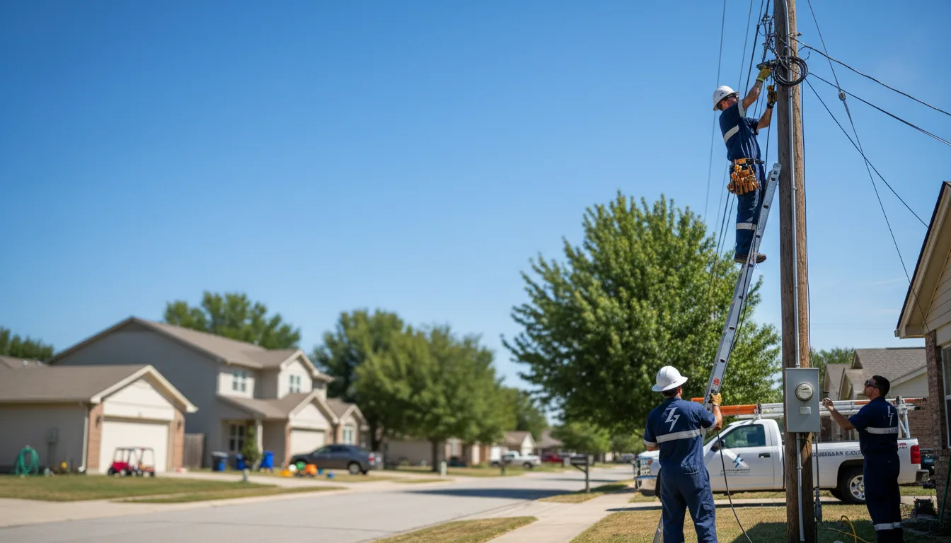 Residential electrician providing installation services in Barnum, IA